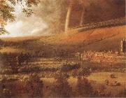 Jan Siberechts Landscape with Rainbow,Henley-on-Thames oil painting picture wholesale